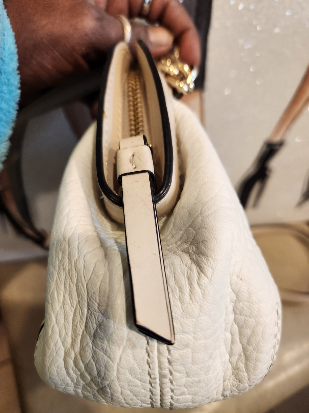 Kate Spade Cream and White Women's Crossbody Bag with Bow and Scarf Accent - Picture 8 of 15